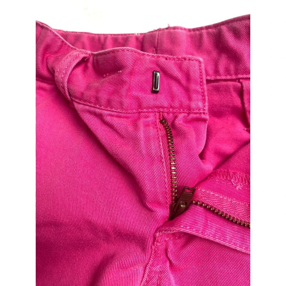 Ralph Lauren Girl's Dark Pink Classic Bermuda Preppy Chino Shorts - Size 4 T
